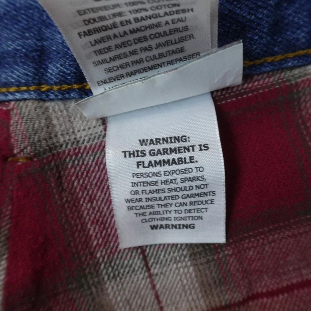 NEW Berne Jeans Mens 36X36 Blue Denim Pants Flannel Lined Carpenter Cargo Work